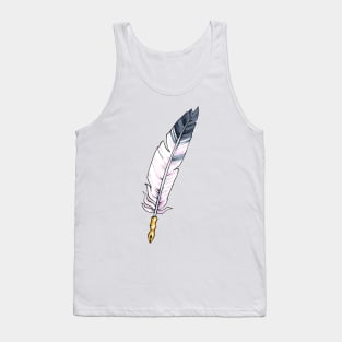 Pastel Feather Quill Tank Top